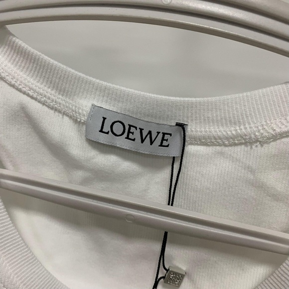 Loewe White Tank Top with Logo Detail - Picture 4 of 6
